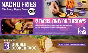 Taco Bell catalogue in Niagara Falls | Current deals and offers | 2025-06-17T00:00:00.000Z - 2025-07-01T00:00:00.000Z