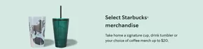 Drink tumbler or your choice of coffee merch up to $20