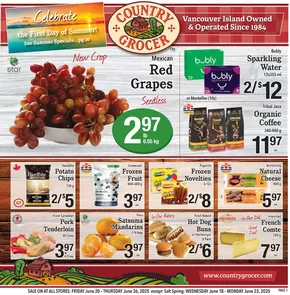 Country Grocer catalogue in Nanaimo | Our best bargains | 2025-06-20T00:00:00.000Z - 2025-06-26T00:00:00.000Z
