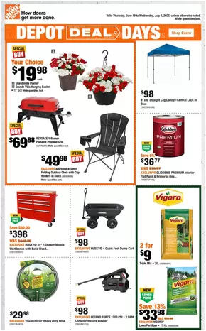 Home Depot catalogue | Great discounts on selected products | 2025-06-19T00:00:00.000Z - 2025-07-02T00:00:00.000Z