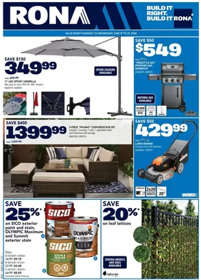 RONA catalogue in Brownsburg-Chatham | RONA Weekly ad | 2025-06-19T00:00:00.000Z - 2025-06-25T00:00:00.000Z