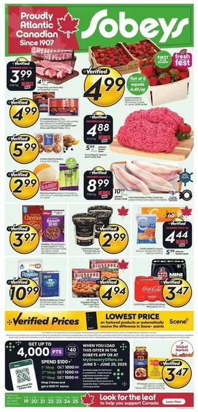 Sobeys catalogue in Estevan | Great offer for bargain hunters | 2025-06-19T00:00:00.000Z - 2025-06-25T00:00:00.000Z