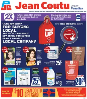Jean Coutu catalogue in Quebec | Wide range of offers | 2025-06-26T00:00:00.000Z - 2025-07-09T00:00:00.000Z