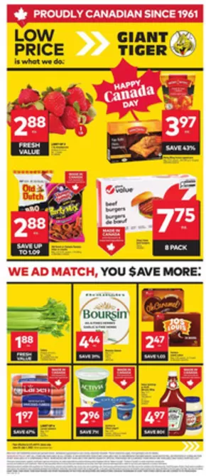 Giant Tiger catalogue in Atholville | Current special promotions | 2025-06-25T00:00:00.000Z - 2025-07-01T00:00:00.000Z