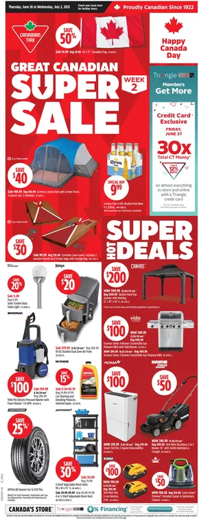 Canadian Tire catalogue in Stephenville Crossing | Special offers for you | 2025-06-26T00:00:00.000Z - 2025-07-02T00:00:00.000Z