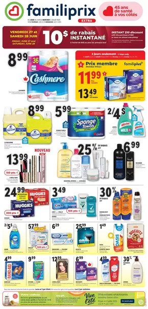 Familiprix catalogue in Sherbrooke QC | Discounts and promotions | 2025-06-26T00:00:00.000Z - 2025-07-02T00:00:00.000Z