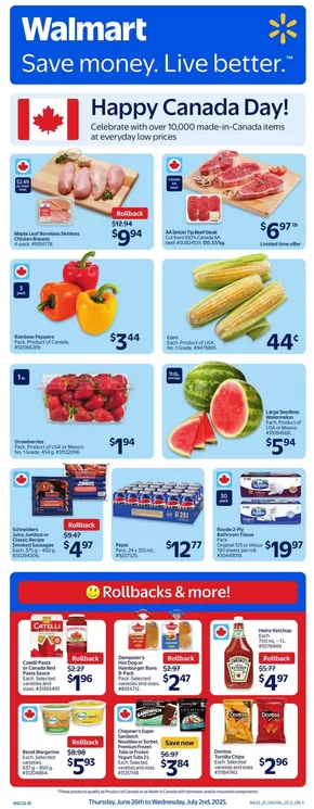 Walmart catalogue in Stephenville Crossing | Walmart flyer | 2025-06-26T00:00:00.000Z - 2025-07-02T00:00:00.000Z