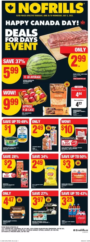 No Frills catalogue in Newbury ON | Offers for bargain hunters | 2025-06-26T00:00:00.000Z - 2025-07-02T00:00:00.000Z