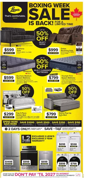 Leon's catalogue in Quebec | Special offers for you | 2025-06-26T00:00:00.000Z - 2025-07-16T00:00:00.000Z