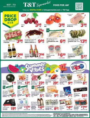 T&T Supermarket catalogue | Attractive special offers for everyone | 2025-06-27T00:00:00.000Z - 2025-07-03T00:00:00.000Z