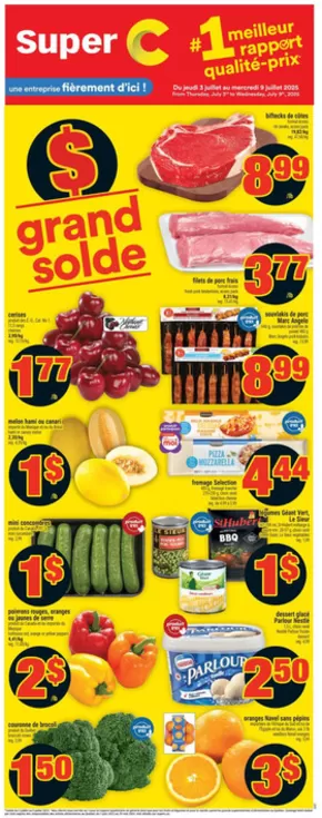 Super C catalogue in Drummondville | Current deals and offers | 2025-07-03T00:00:00.000Z - 2025-07-09T00:00:00.000Z