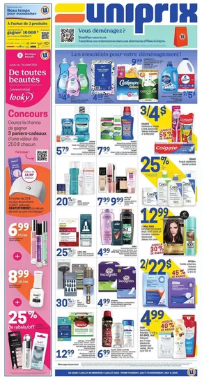 Uniprix catalogue in Montreal | Top offers for all bargain hunters | 2025-07-03T00:00:00.000Z - 2025-07-09T00:00:00.000Z