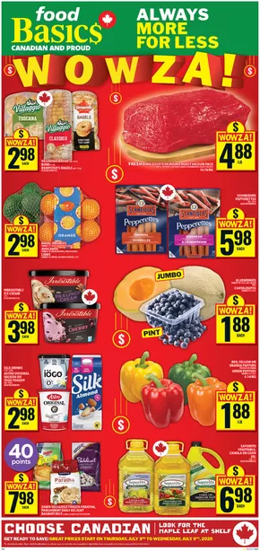 Food Basics catalogue in Milton | Save now with our deals | 2025-07-03T00:00:00.000Z - 2025-07-09T00:00:00.000Z