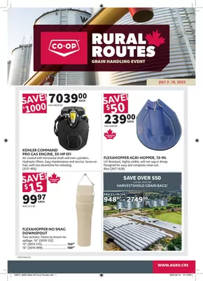 Co-op Agro catalogue | Grain Handling Event | 2025-07-03T00:00:00.000Z - 2025-07-16T00:00:00.000Z