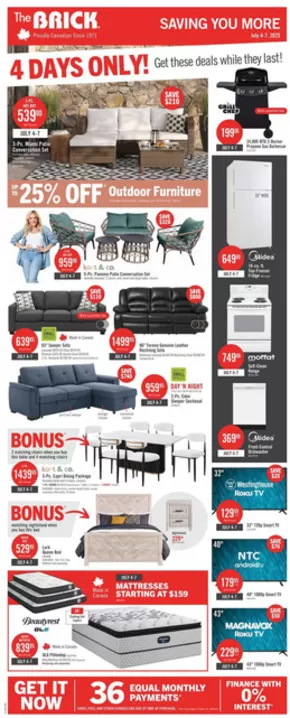 The Brick catalogue in Winnipeg | Weekly Flyer | 2025-07-02T00:00:00.000Z - 2025-07-16T00:00:00.000Z