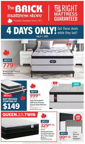 The Brick catalogue in Winnipeg | Brick Mattress Store | 2025-07-02T00:00:00.000Z - 2025-07-16T00:00:00.000Z
