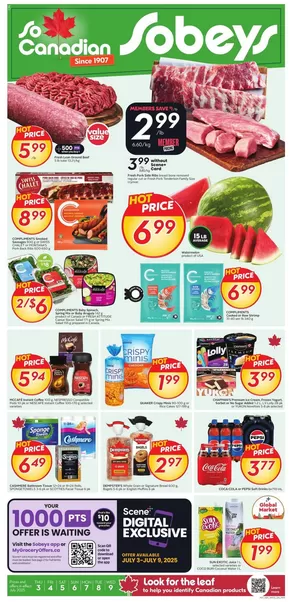 Sobeys catalogue in Red Deer | Sobeys Weekly ad | 2025-07-03T00:00:00.000Z - 2025-07-09T00:00:00.000Z